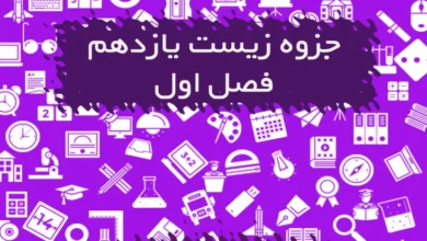 جزوه زیست یازدهم فصل اول