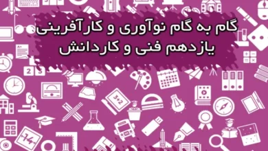 جواب فعالیت های کارگاه نوآوری و کارآفرینی یازدهم pdf