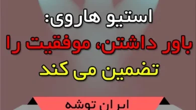 استیو هاروی باور داشتن، موفقیت را تضمین می کند