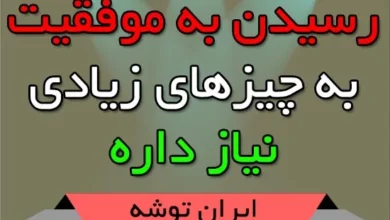 رسیدن به موفقیت به چیزهای زیادی نیاز داره