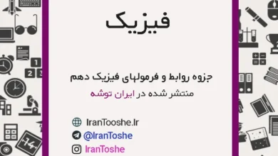 جزوه فرمول ها و روابط فیزیک دهم