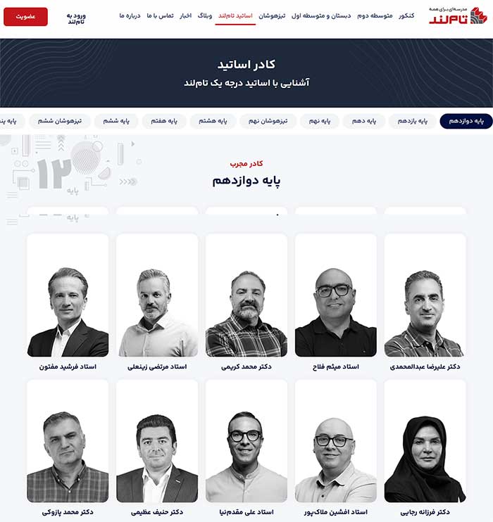 اساتید تاملند